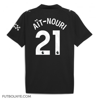 Camiseta Manchester City Rayan Ait-Nouri #21 Visitante Equipación 2025-26 manga corta Camiseta Manchester City Rayan Ait-Nouri #21 Visitante Equipación 2025-26 manga corta